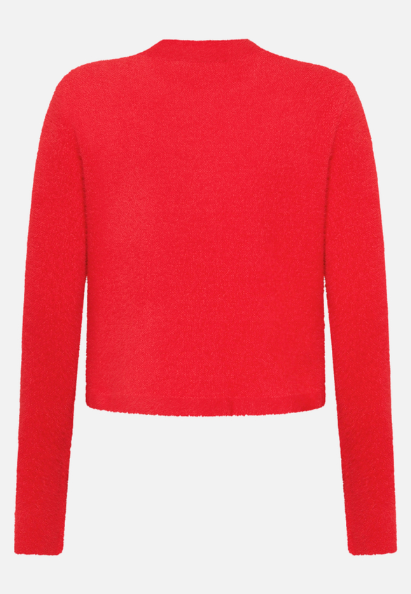 Strick-Cardigan mit aufgesetzten Taschen / Rückseite