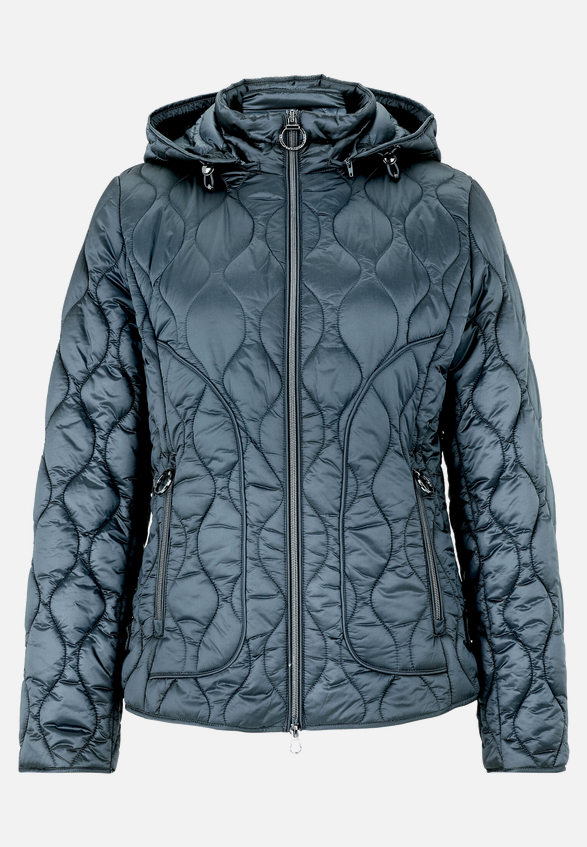 Outdoorjacke mit abnehmbarer Kapuze / Vorderseite