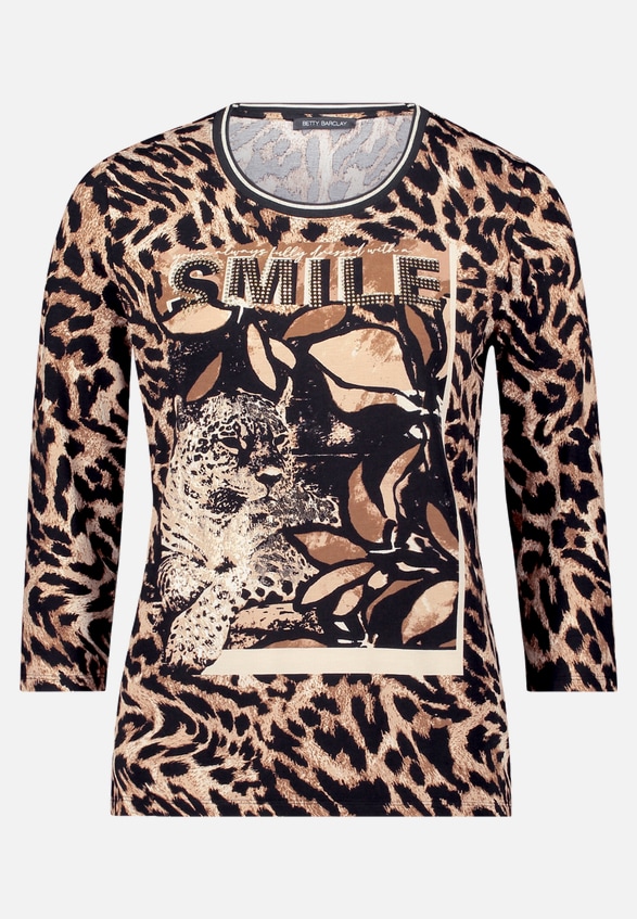 Basic Shirt mit Print / Vorderseite