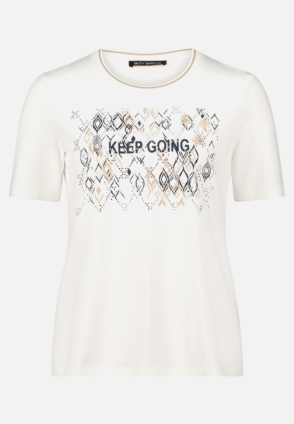 Basic Shirt mit Placement / Vorderseite