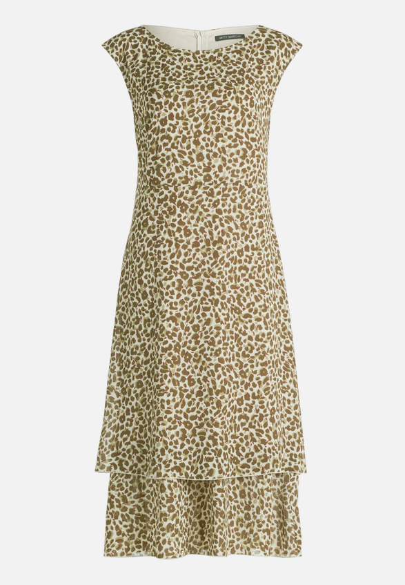 Chiffonkleid mit Bindegürtel / Vorderseite