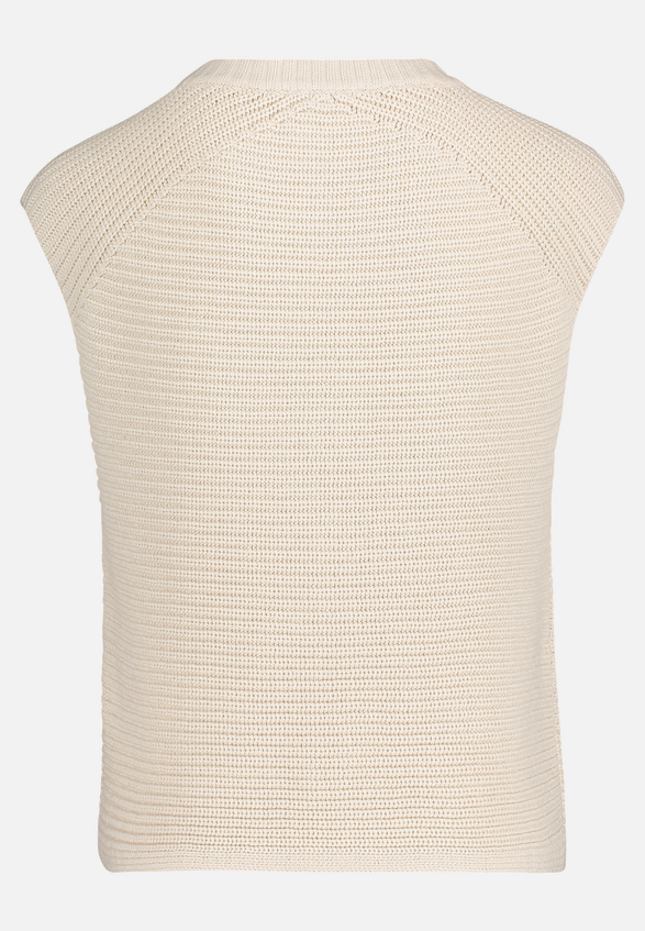 Grobstrickjacke ohne Arm / Rückseite
