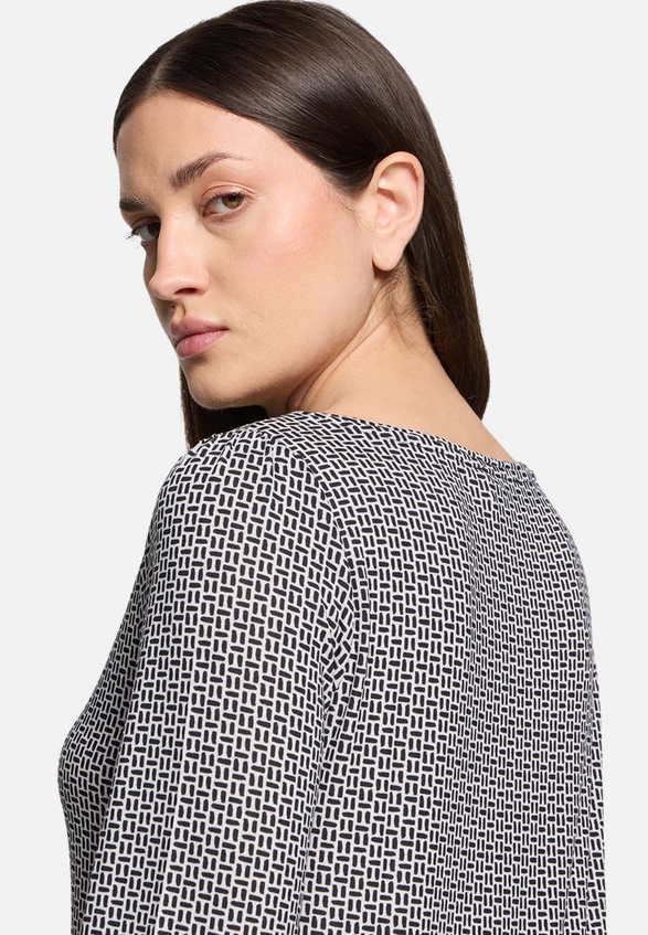 Casual-Shirt mit Gummizug / Detailbild