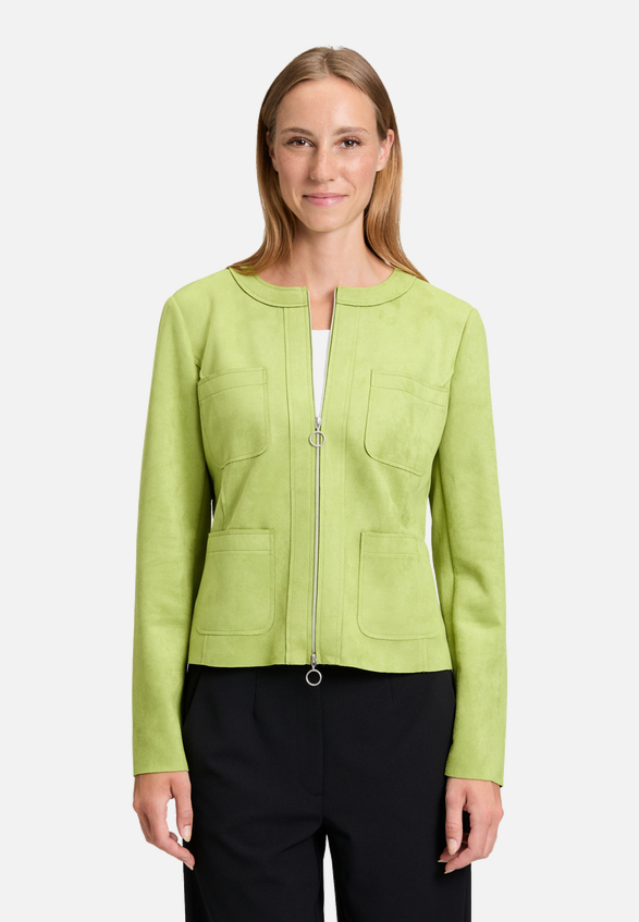 Blazer-Jacke mit Reißverschluss / Modellfoto Vorderseite