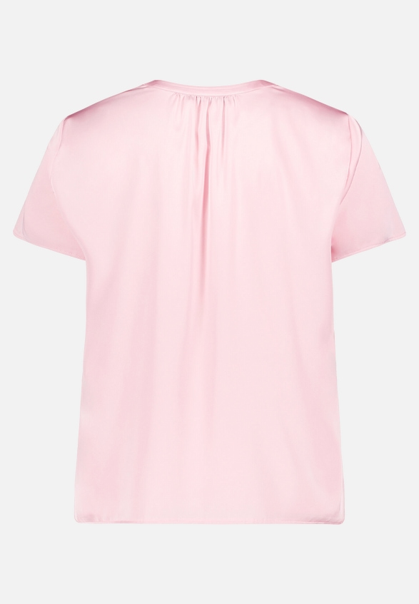 Satin-Bluse kurzarm / Rückseite