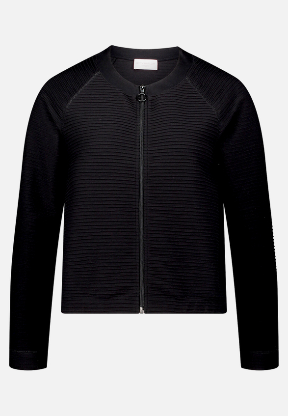 Casual-Jacke mit Rippenstruktur / Vorderseite