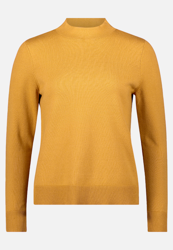 Basic-Strickpullover mit Stehkragen / Vorderseite