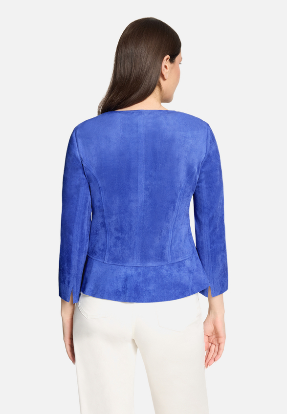 Blazer-Jacke mit Reißverschluss / Modellfoto Rückseite