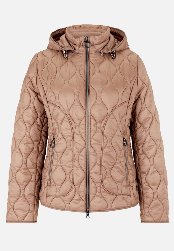 Outdoorjacke mit abnehmbarer Kapuze / Vorderseite