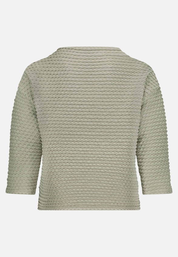Sweatshirt  3/4 Arm mit Strukturmuster  / Rückseite