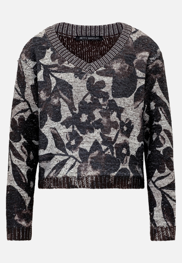 Grobstrick-Pullover mit Pailletten / Vorderseite