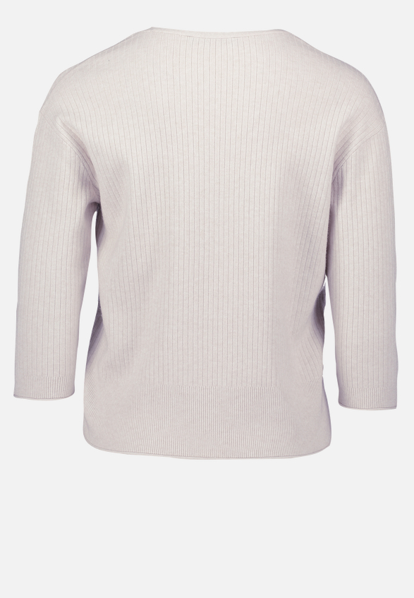Feinstrickpullover mit V-Ausschnitt / Rückseite