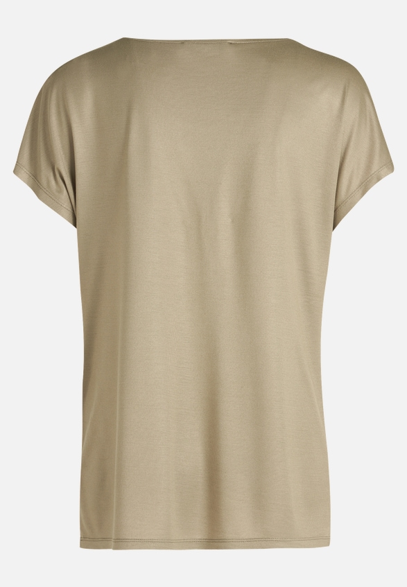 Basic Shirt mit V-Ausschnitt / Rückseite
