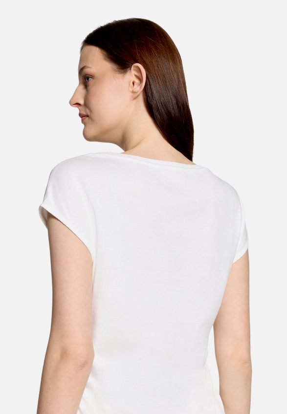 Casual-Shirt mit Rippenstruktur / Detailbild