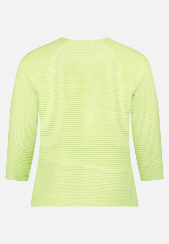Casual-Shirt mit Rippenstruktur / Rückseite