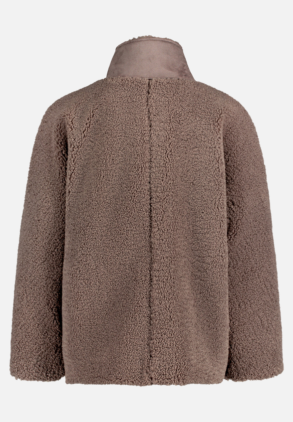 Outdoorjacke mit Plüsch / Rückseite