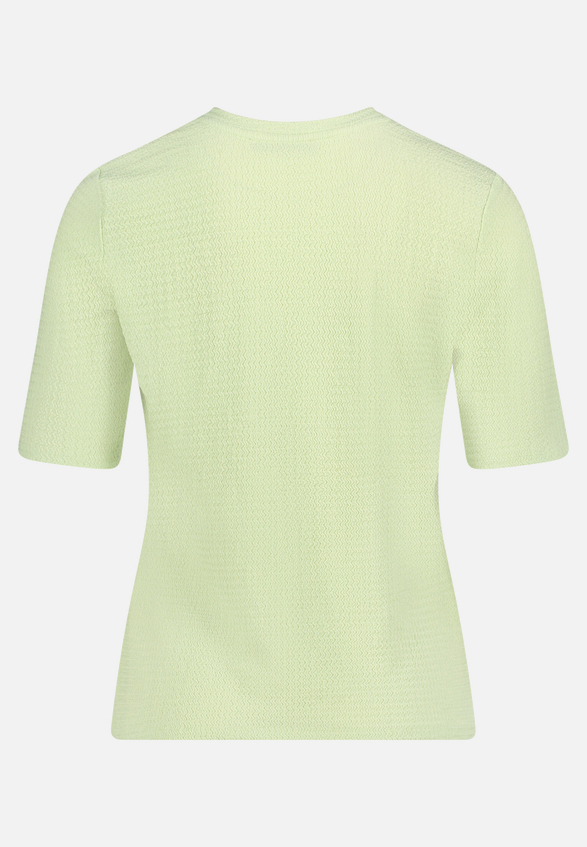 Strukturshirt mit Rundhalsausschnitt / Rückseite