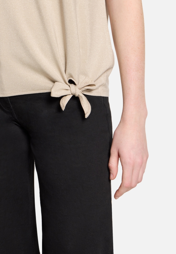 Halbarm-Shirt mit Schleifenknoten / Detailbild