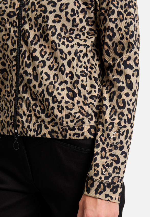 Shirtjacke mit Rippenstruktur / Detailbild
