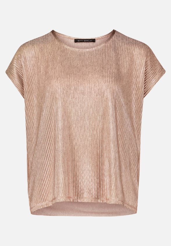 Casual-Shirt mit Glanzeffekt / Vorderseite