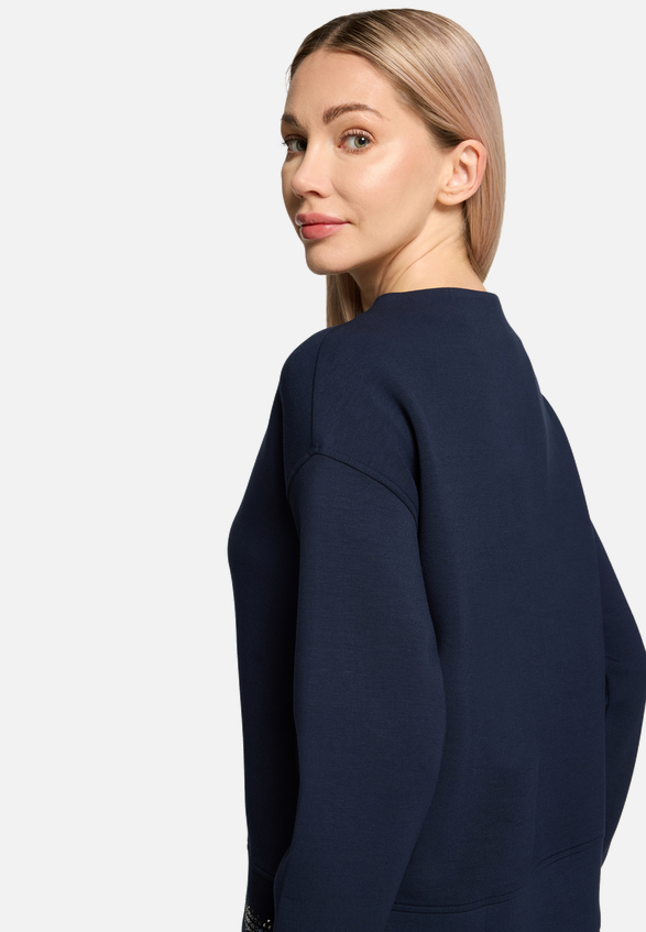 Sweatshirt mit Stehkragen / Detailbild