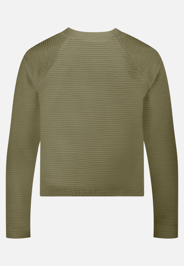 Casual-Jacke mit Rippenstruktur / Rückseite