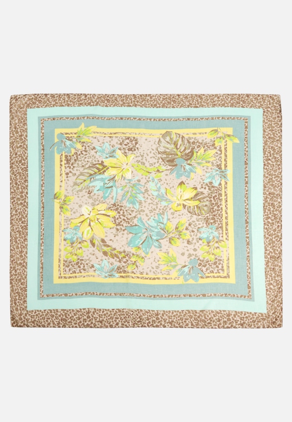Tuch mit Blumenprint / Vorderseite