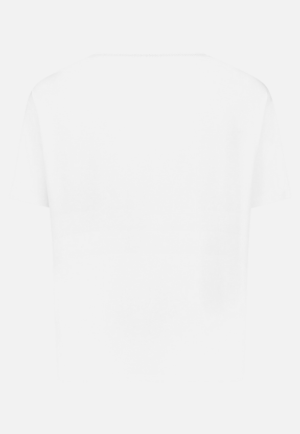 Printshirt mit Rippbündchen / Rückseite