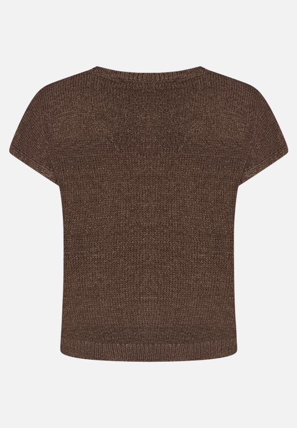 Strickpullover mit U-Boot-Ausschnitt / Rückseite