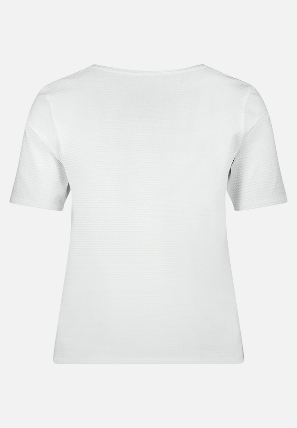 Basic Shirt mit Struktur / Rückseite