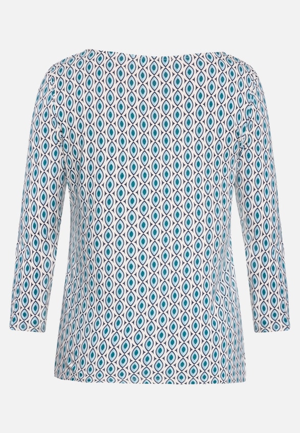 Shirt  3/4 Arm mit grafischem Muster / Rückseite