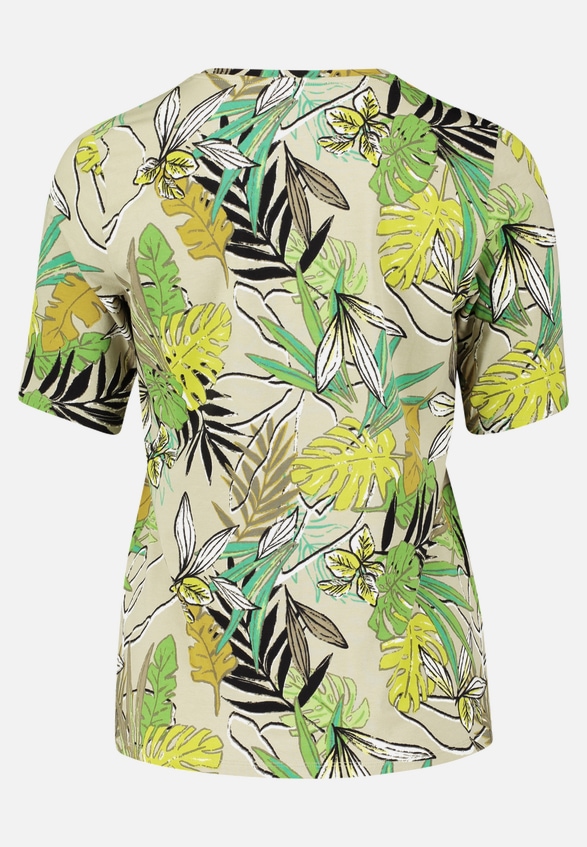 Basic Shirt mit Blumenprint / Rückseite