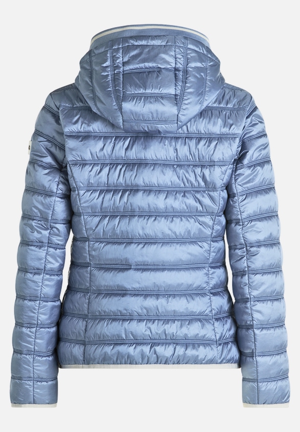 Steppjacke mit abnehmbarer Kapuze / Rückseite