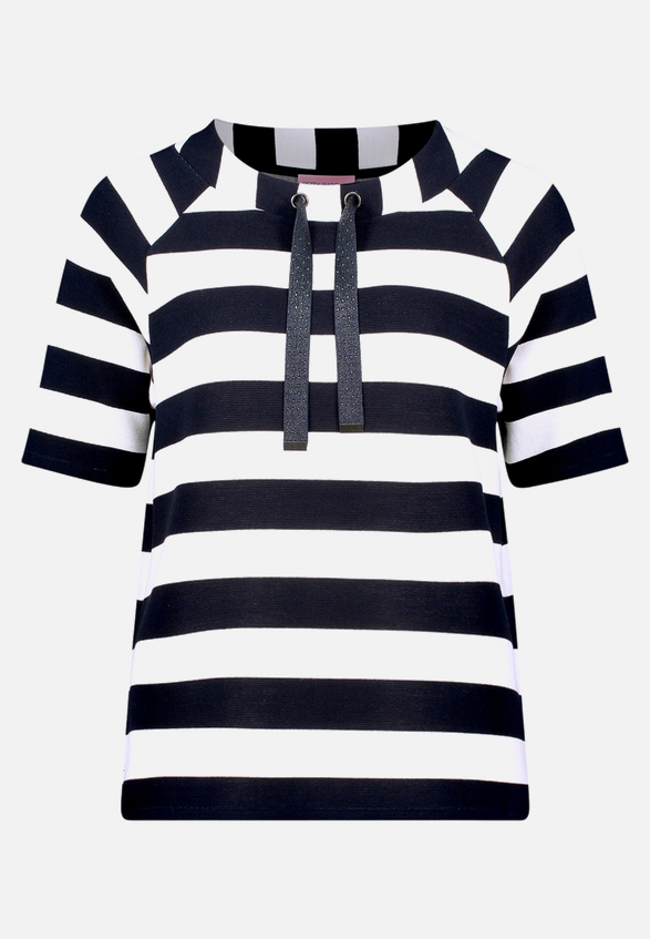 Sweatshirt mit Rippenstruktur / Vorderseite