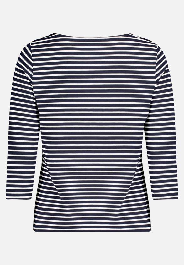 Basic Shirt mit Ringel / Rückseite