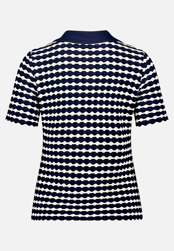 Poloshirt mit Struktur / Rückseite