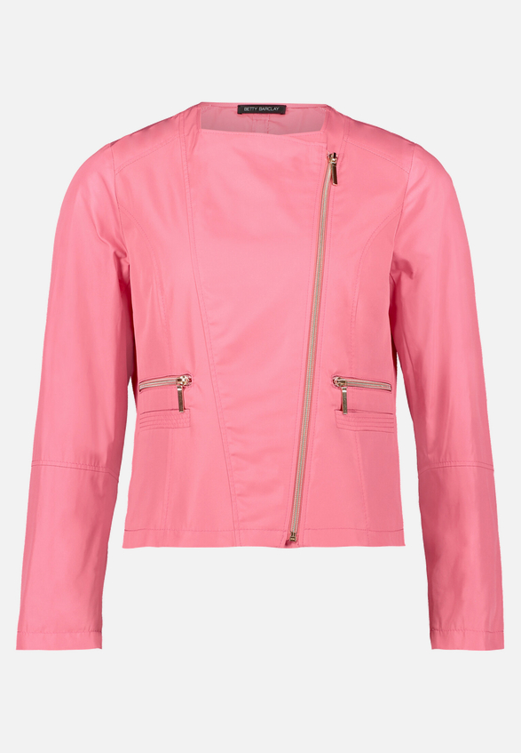 Bikerjacke mit Reißverschluss / Vorderseite