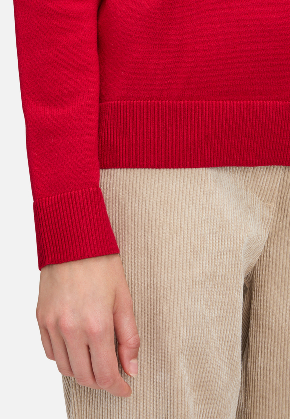 Basic-Strickpullover mit Stehkragen / Detailbild