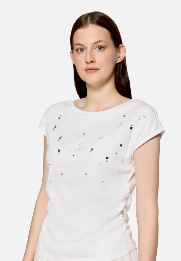 Casual-Shirt mit Rippenstruktur / Detailbild