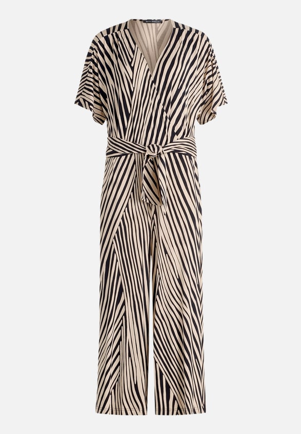 Jumpsuit mit Zebra-Print / Vorderseite