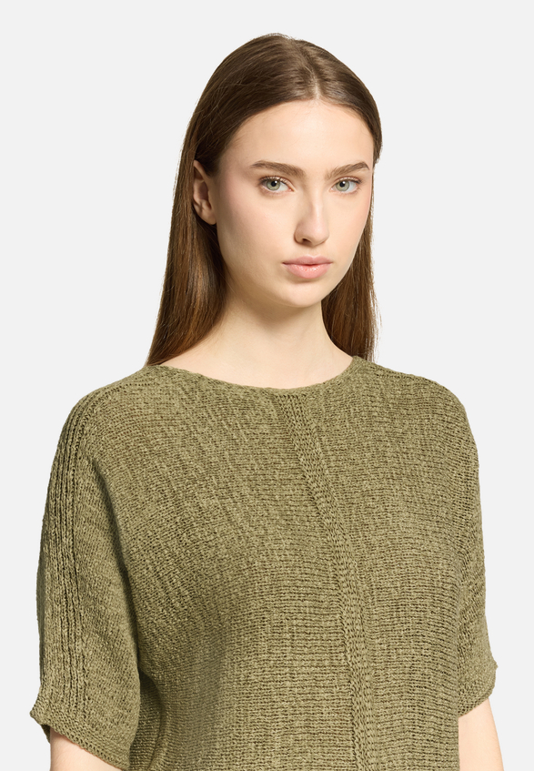 Strickpullover kurzarm / Detailbild