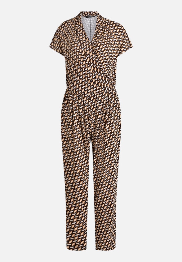 Jumpsuit  kurzarm mit Wickeloptik / Vorderseite