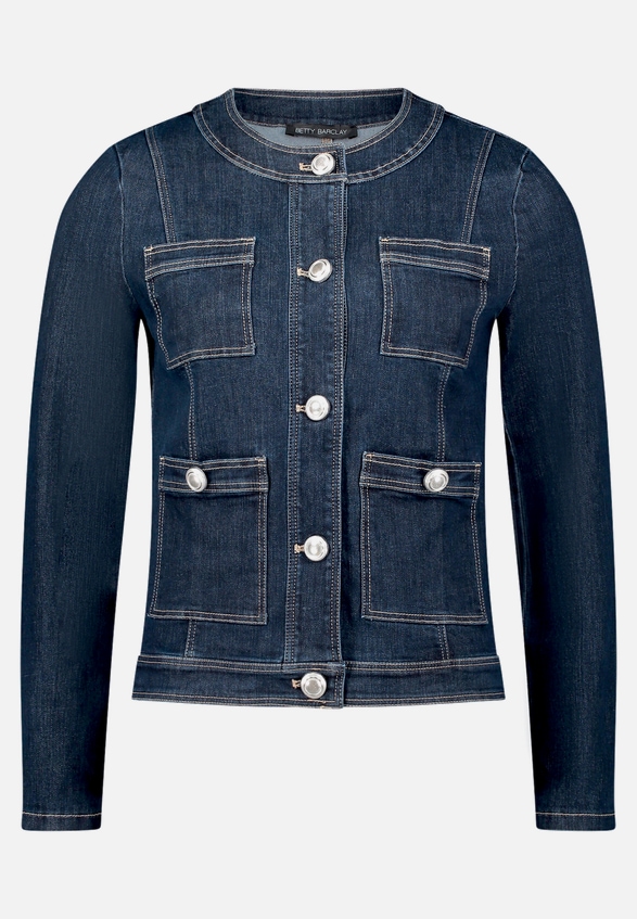 Jeansjacke mit Knöpfen / Vorderseite