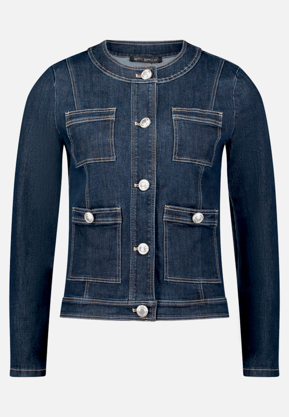 Jeansjacke mit Knöpfen / Vorderseite