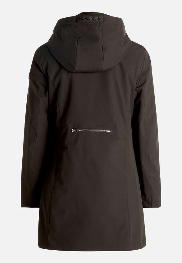 Outdoorjacke mit abnehmbarer Kapuze / Rückseite