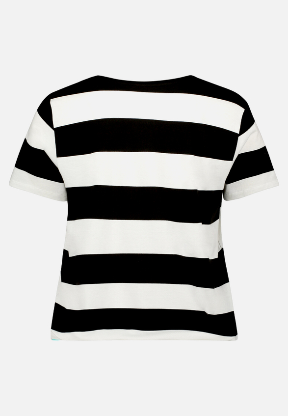 Ringelshirt mit Tunnelzug / Rückseite