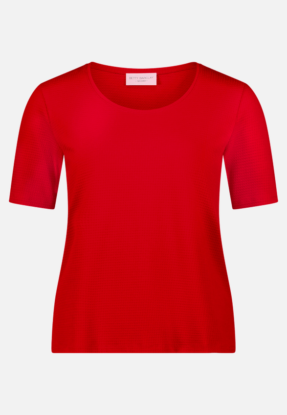 Basic Shirt mit Struktur / Vorderseite