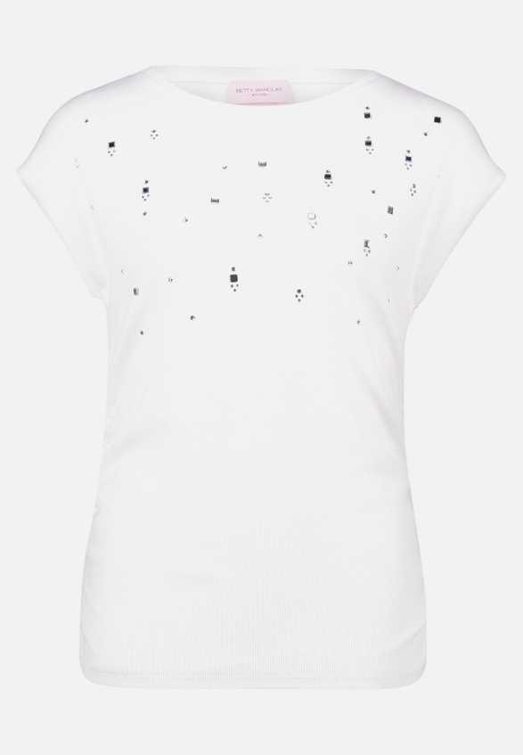 Casual-Shirt mit Rippenstruktur / Vorderseite