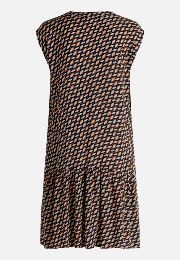 Tunika-Kleid  mit Volants / Rückseite