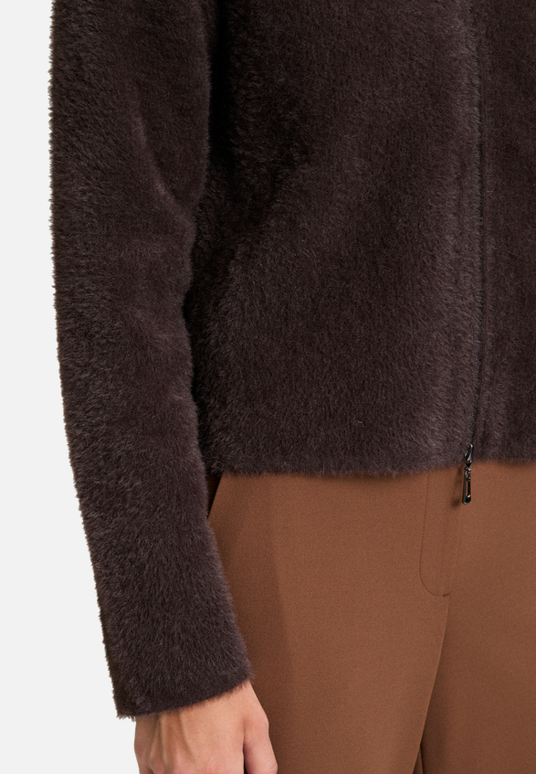Strick-Cardigan mit Reißverschluss / Detailbild